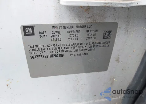 2017 Buick Lacrosse Essence from USA, damaged, VIN 1G4ZP5SS7HU207189